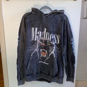 Lightning Strikes Hoodie - Pacsun - Washed Black - Size L